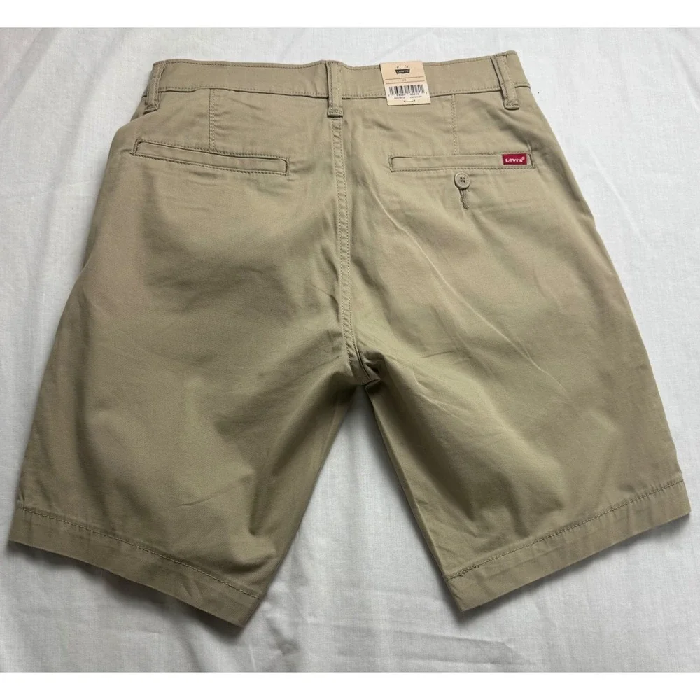 Levis XX Chino Shorts Mens 28 Khaki Tan‎ Stretch Twill